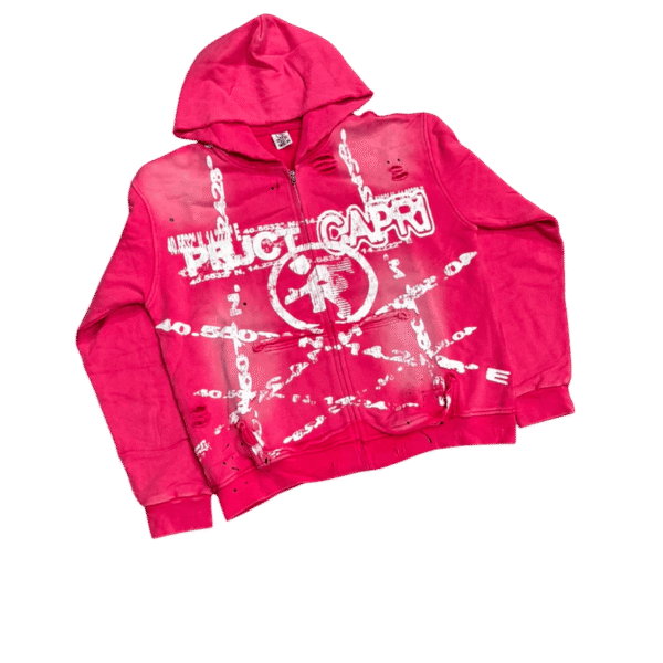 Project Capri Navigation ZipUp Pink back view stylish urban fashion jacket