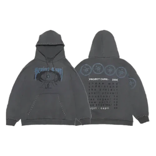 Front view of Project Capri Washed Graphic Hoodie