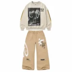 Front view of Project Capri Cream Graphic Set with premium streetwear design